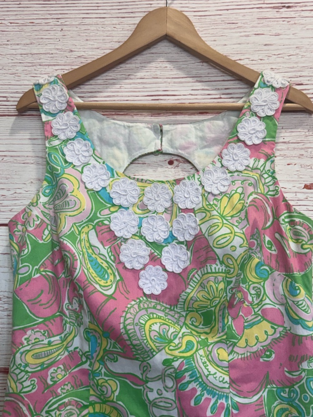 Lilly Pulitzer Nina Shift Dress in Multi Chin Chin Sz 10 - Picture 5 of 14